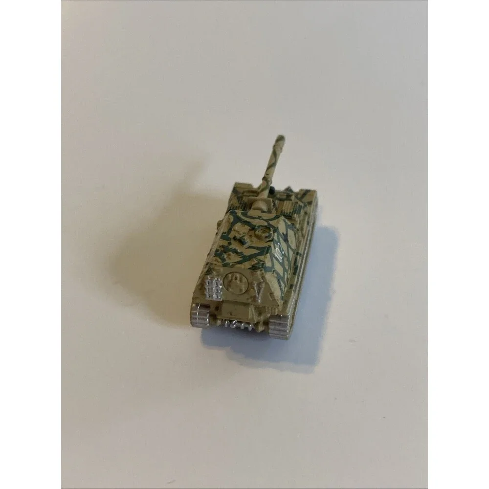 1987 Micro Machines Military Tank Green Camo Army Die Cast Mini Toy Vehicle WWII